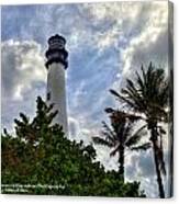 Cape Florida Light House Canvas Print