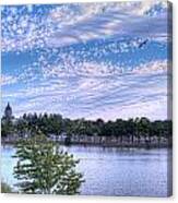 Capitol Dome From Budd Inlet Canvas Print