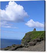 Castle On The Cliffs Of Moher Canvas Print