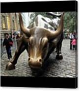 #charging#bull . #iphonesia #nyc Canvas Print