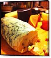 Cheese!! Mimolette, Brie, Red Wine Canvas Print