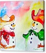 Christmas Partners Canvas Print