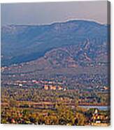 City Of Boulder Colorado Panorama View Canvas Print