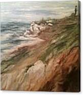 Cliff Side - Newport Canvas Print