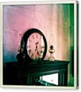 #clock #lamp #oldhouse #dalkeith Canvas Print