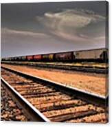 #cnrail #trains #traintracks #melville Canvas Print