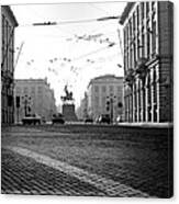 Cobble Stone Streets In Old Brussels Canvas Print