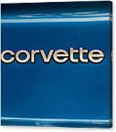 Corvette Badge Canvas Print