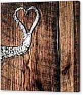 Crafted Heart Canvas Print