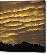 Cumulonimbus Clouds At Dawn Canvas Print
