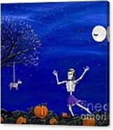 Dancing In The Pumpkin Patch Canvas Print