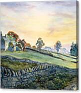 Dawn Breaking In Alston Canvas Print