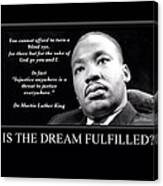 Doctor Martin Luther King Canvas Print
