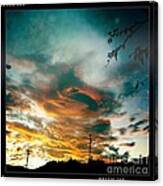 Drama In The Sky Canvas Print
