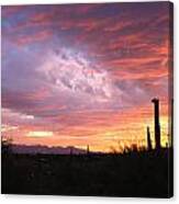 Dramatic Arizona Sunset Canvas Print
