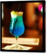 Drink Of The Day...blue Lagoon. #vodka Canvas Print