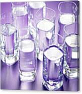 Eight Glasses Of Water Canvas Print