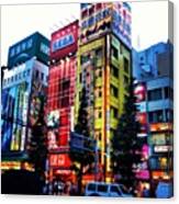 Electricity Street Japan Canvas Print