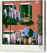 Facades Of Burano. Venice Canvas Print