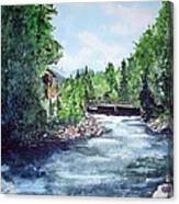 Fall River Estes Park Canvas Print