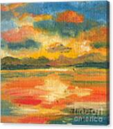 Fiery Sunset Canvas Print