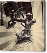 #figurine #samurai #archer #warrior Canvas Print