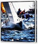 Final Race Of Us Sailing Match Racing Canvas Print