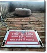 Fire-alarm #albany #ny #downtown Canvas Print