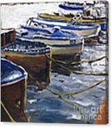Fishing Boats In Procida Canvas Print