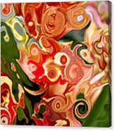 Flowers In Abstraction Canvas Print