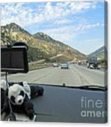 Floyd And Ginny Travelling In Southern California Canvas Print