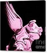 Flying Pink Pig Canvas Print