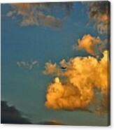 Flying With The Clouds Canvas Print