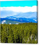Fog In The Rockies Canvas Print