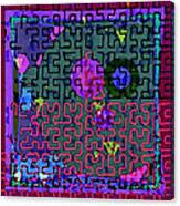 Fuchsia Maze Canvas Print