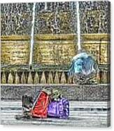 Genoa Sweet Hitchhiker In De Ferrari Square Canvas Print