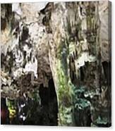 Gibraltar Rock St Michaels Cave Stalactites V Uk Canvas Print