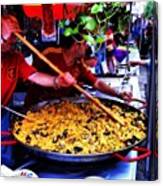 Gigantic Paella At The Taste Of Times Canvas Print