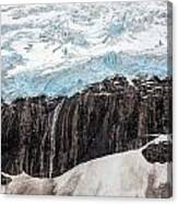 Glacial Edge Waterfall Canvas Print
