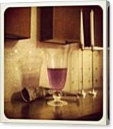 #glass #pipe #candle #liquor #vintage Canvas Print