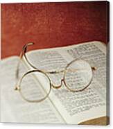 Glasses And Proverbs Canvas Print