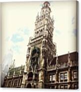 Glockenspiel Clock In Germany! 🕒🔔 Canvas Print