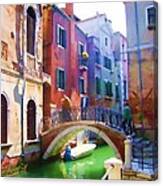 Going Home Venetian Style Canvas Print