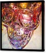 Golden Death - Skull #abstract #android Canvas Print