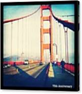 Golden Gate Bridge 75th Anniversary Canvas Print