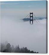 Golden Gate Bridge Fog Canvas Print