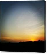 Good Morning :) #sunrise #morning #sky Canvas Print