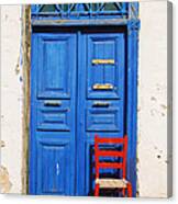 Greek Door Canvas Print