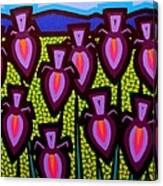 Happy Irises Canvas Print