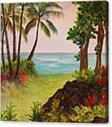 Hawaiian Oceanside Canvas Print